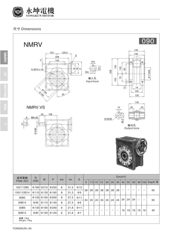 NMRV090减速机