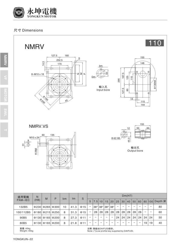 NMRV110减速机